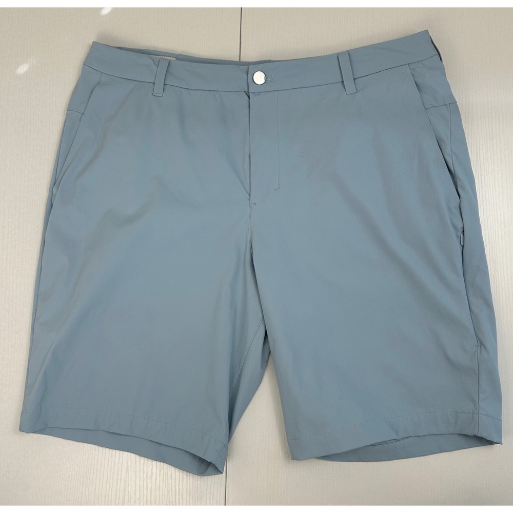 Lululemon Commission Golf Shorts Mens 36 Blue 9.5 Inch Inseam Stretch Athleisure
